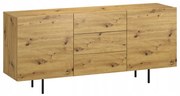 Komoda szeroka 3 szuflady 2drzwi sypialnia artisan