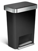 Simplehuman Kosz na śmieci z pedałem 45 l, czarny