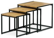 Zestaw stolików konferencyjnych, dąb dziki, 3 szt.