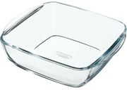 Pyrex Szklana naczynie żaroodporne kwadratowe 2,2l, 25 x 22 x 7 cm, 2,2 l