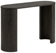 Ciemnobrązowa konsola w dekorze dębu 38x114 cm Bibione – House Nordic