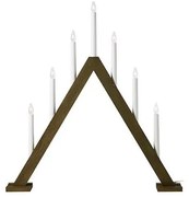 Markslöjd 706227 - Świecznik bożonarodzeniowy ARIELE 7xE10/3W/230V drewno/biały