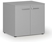 Szafa biurowa z drzwiami PRIMO GRAY, 800 x 640 x 735 mm, szary