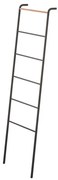 Czarna drabina dekoracyjna z detalem z bukowego drewna YAMAZAKI Tower Ladder