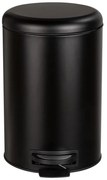 Czarny kosz na śmieci Wenko Leman Easy Close, 20 l