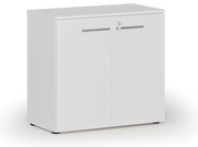 Szafa biurowa z drzwiami PRIMO WHITE, 800 x 420 x 740 mm, biały
