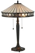Endon 70935 - Lampa stołowa Tiffany FARGO 2xE27/60W/230V śr. 41,5 cm