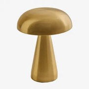 Bezprzewodowa Lampa Stołowa ↑20 Cm Led Z Żelaza Galina Złoto - Sklum