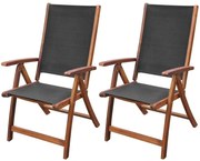 Zestaw drewnianych krzeseł ogrodowych H1-B09