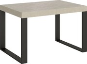 Stół rozkładany 120/224x90 cm Tecno kaszmir nogi antracytowe