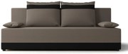 Brązowo-czarna sofa rozkładana z funkcją spania P7-D78