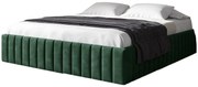 Zielone welurowe łóżko z pojemnikiem 5 rozmiarów G8-M25