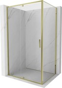Mexen Exo-R kabina prysznicowa uchylna 150 x 100 cm, transparent, złota - 819-150-100-50-00