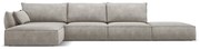 Jasnoszary narożnik (lewostronny) Vanda – Mazzini Sofas