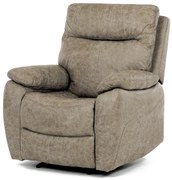 Fotel elektryczny z bezprzewodowym pilotem,vintage, beżowy