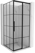 Mexen Rox kabina prysznicowa rozsuwana prawa 95 x 95 cm, czarna kratka, czarna - 8C2-095-095-70-77-P