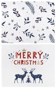 Świąteczne materiałowe maty stołowe zestaw 2 szt. 45x35 cm Merry Blue Christmas – Butter Kings