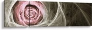 Obraz - Abstrakcyjny róż jasnoróżowy (170x50 cm)