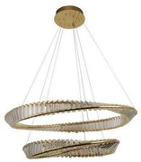 LED ściemnialny żyrandol na linkach LED/90W/230V 3000-6500K złoto/chrom + DO