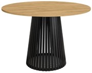 Okrągły stół VIGO blat dąb hikora, kolor podstawy do wyboru