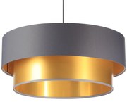 Lampa wisząca DOUBLE GRAY 40 szara/złota BPS KONCEPT