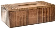 InDecor Pudełko na chusteczki z drewna mango, 27 x 14,5 x 9,5 cm