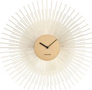 Zegar ścienny w kolorze złota Karlsson Peony, ø 45 cm