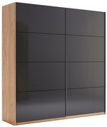 Nowoczesna szafa uchylna dąb craft + lava mat L5-P69