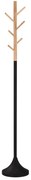 Wieszak stojący 176x28 cm czarny/beżowy