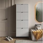 Wózek na buty biały 60x24x168 eliza