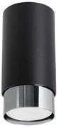 Plafon NERO 12,5 czarny/chrom tuba SOLLUX  LIGHTING
