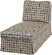 Pokrowiec na szezlong/ leżankę Ektorp wolnostojący prosty tył