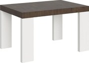 Rozkładany stół 90x130/234 cm Roxell Mix Blat z orzecha włoskiego - nogi z białego jesionu
