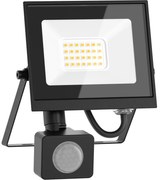 Mexen Luxpro naświetlacz LED z czujnikiem ruchu, 20W, Neutralna - 4000K, 1800 lm, czarny - L235-020-40-70