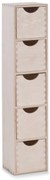 Pojemnik na drobiazgi, 5 szuflad, drewniany, 60x13x12 cm, ZELLER