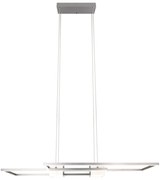 Lampa wisząca LED ze zdalnym sterowaniem i ściemniaczem w kolorze srebra Albany – Trio