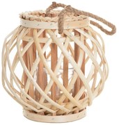 Lampion LAGGE pleciony naturalny 22 cm HOMLA