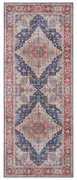 Czerwono-granatowy chodnik Nouristan Sylla, 80x200 cm