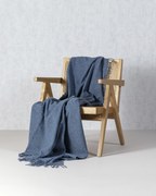 Pled Merinos 140x200 cm melange denim