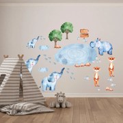 Naklejki na ścianę - Afrykańskie zwierzęta