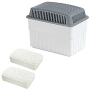 Duży pochłaniacz wilgoci z zapasowym wkładem, 2 x 1 kg