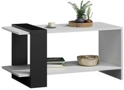 Prostokątny Stolik Biały Czarny Kawowy Dąb + Z5-R93