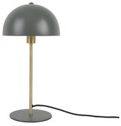 Zielona lampa stołowa z detalami w kolorze złota Leitmotiv Bonnet