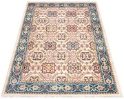 Prostokątny kremowy dywan w klasycznym stylu W7-E16