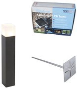 Zewnetrzna Lampa ogrodowa na szpikulec czarny opalowe szkło 50 cm szpikulec i kabel - Dania Nowoczesny Oswietlenie zewnetrzne