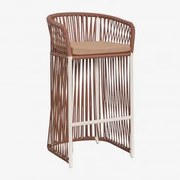 Wysoki Stołek Ogrodowy Sophie Nagi Brąz & ↑75 Cm - Sklum