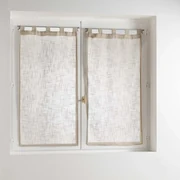 Brązowe firanki zestaw 2 szt. 60x90 cm Haltona – douceur d'intérieur