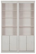 Biały regał z litego drewna sosnowego 148x223 cm Anita – Støraa