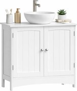 Biała szafka pod umywalkę nablatową w stylu skandynawskim F8-L73