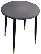 Taboret TRIX AL11 szary podstawa czarna/złota